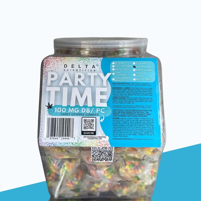 Delta Scientifics D8 100 MG Party Time Gummy Runtz